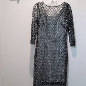 Evening Dress - Silver